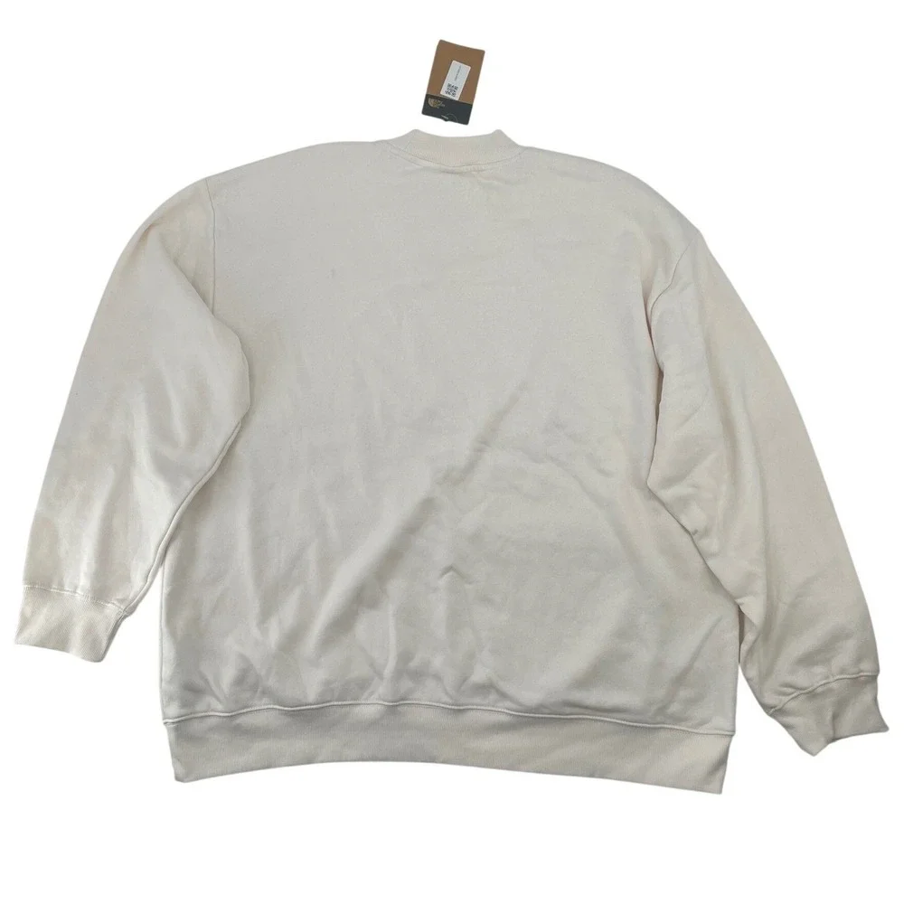 The North Face Sweatshirt Evolution Mock Neck XXL Gardenia White NWT